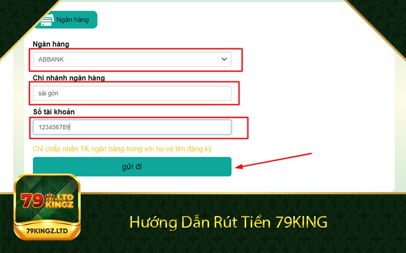 Hướng Dẫn Rút Tiền 79KING