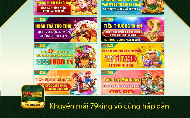 Khuyến mãi 79king vô cùng hấp dẫn 